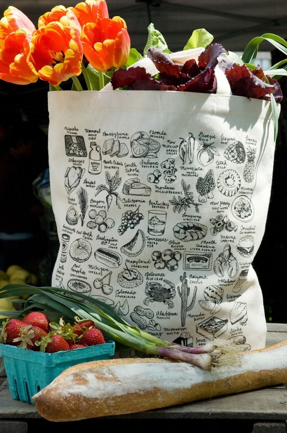 State-By-Food Tote Bag