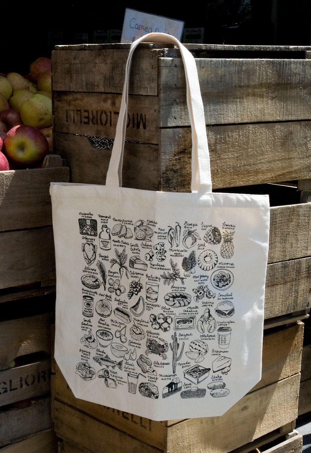 State-By-Food Tote Bag