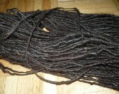 Dark Iced Cocoa -Hand spun novelty yarn thick and thin Art yarn