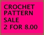 CROCHET PATTERNS Sale............. Any 2 patterns for 8.00.. Hats,Scarves,Cowl......Click on this listing for details.