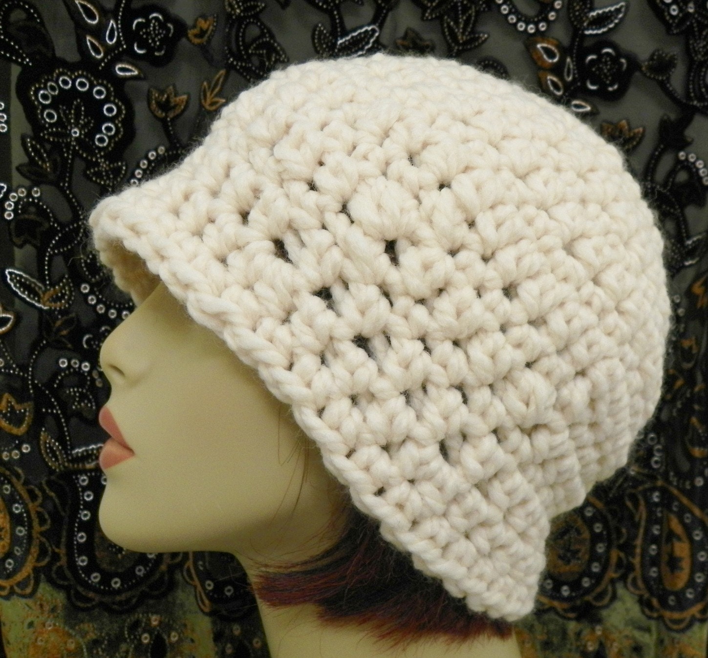 CROCHET PATTERN PDF for Antoinette Chunky Flapper Cloche