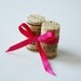 Wine Cork Place Card Holders with Ribbon, Set of 50