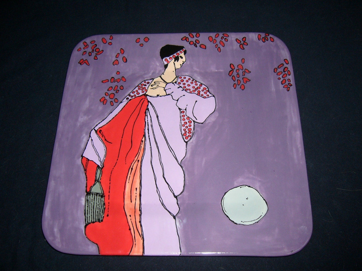 Bistro Style Serving Platter 'Les Cerises'