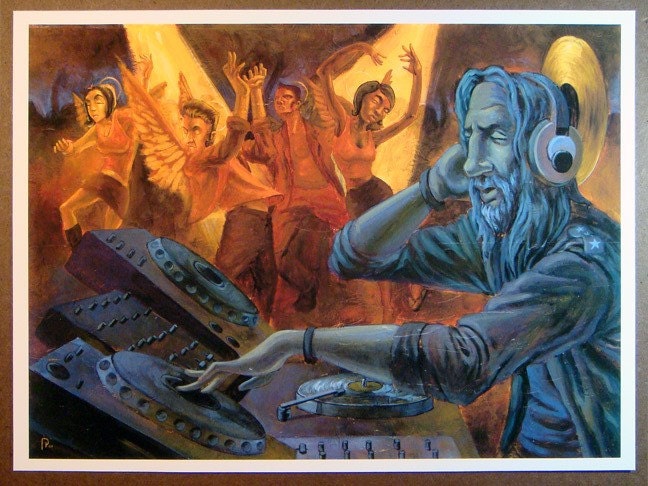 DJ Jesus Art Print