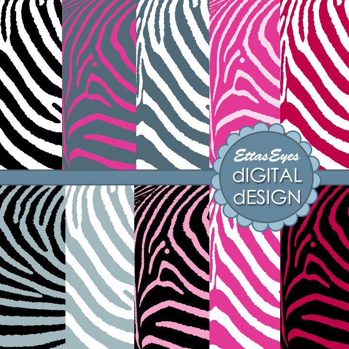 zebra scrapbook paper