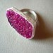 Pink dolomite and sterling silver ring