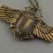 Steampunk Beetle Vintage Bronze Locket, Egyption, Symbolic, Scarab, Ancient ,Locket Long Chain- PHARAOH RESURRECTION