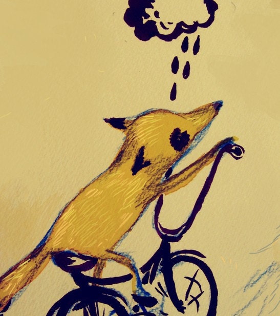 Uphill Foxy Limited Edition Art Print