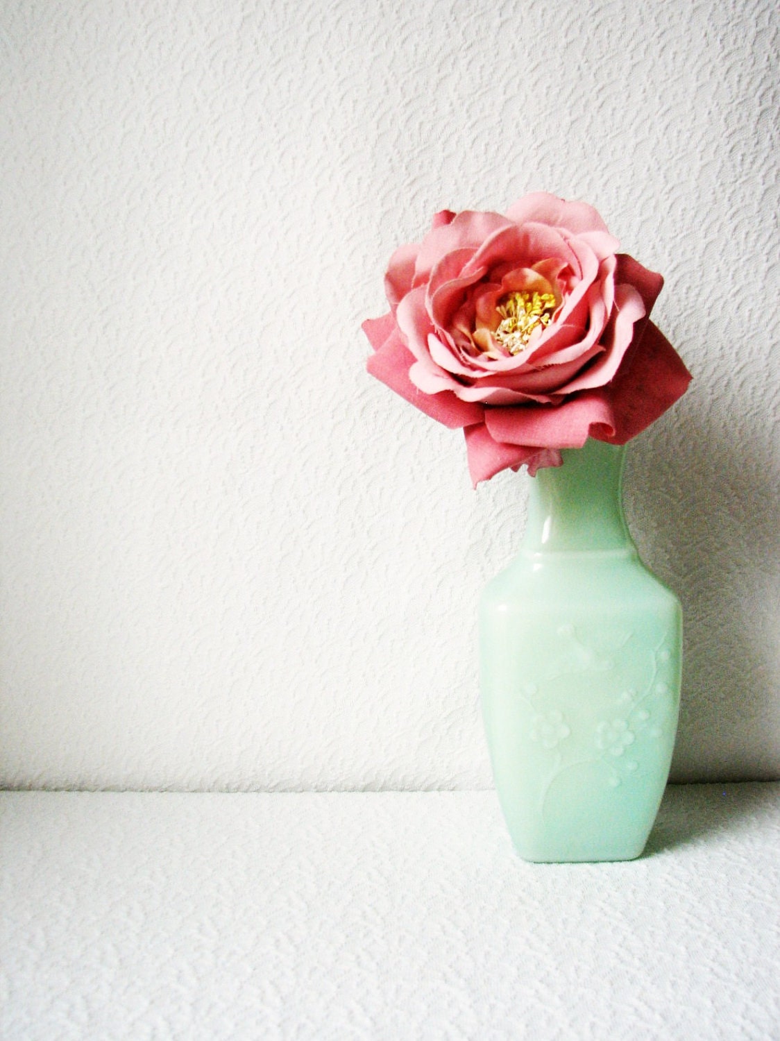 Celadon Green Avon Bird Vase