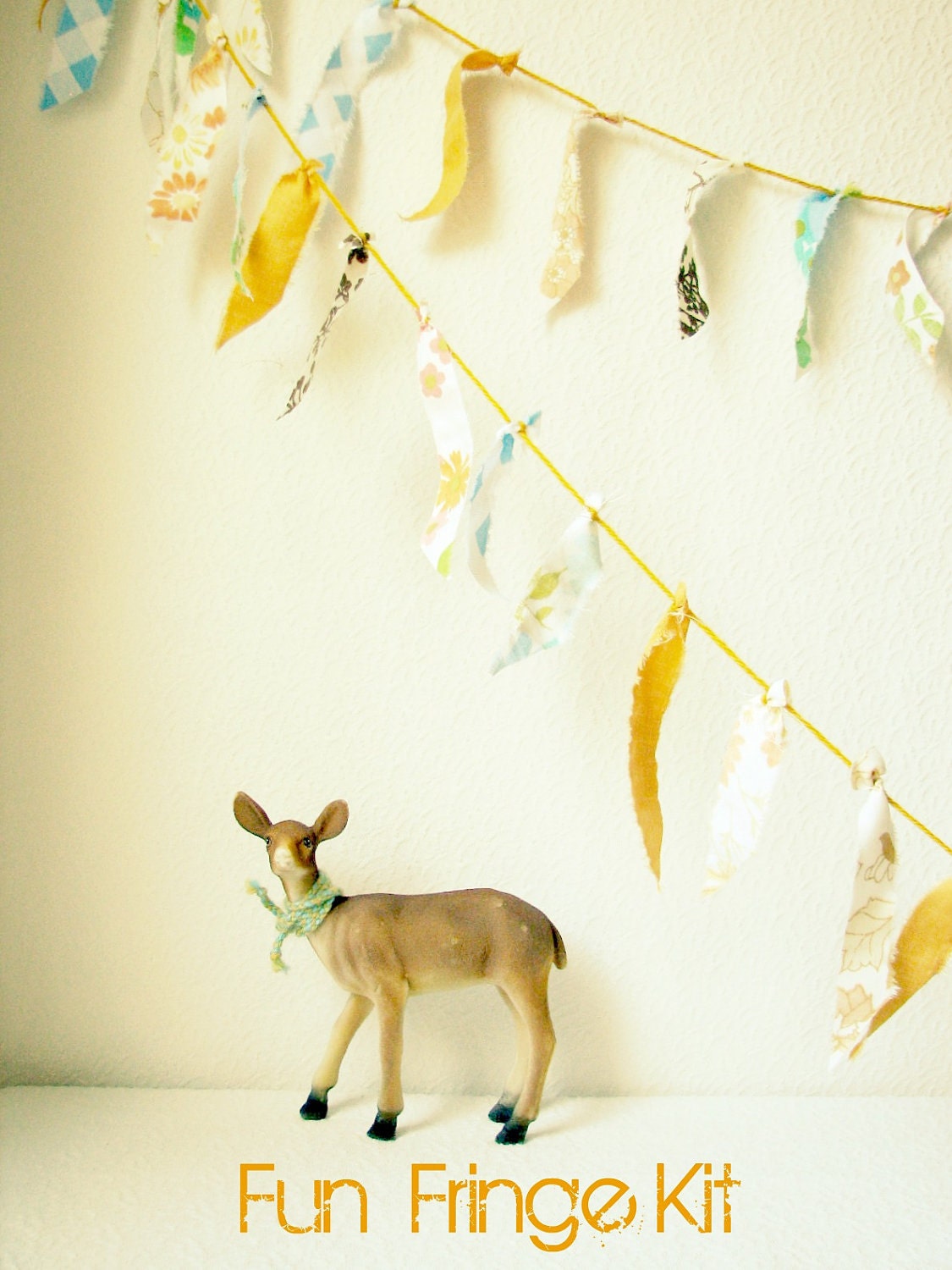 Fun Fringe Garland DIY Kit Made to Order You Choose the Colorway