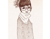 Petunia - - print of an original illustration