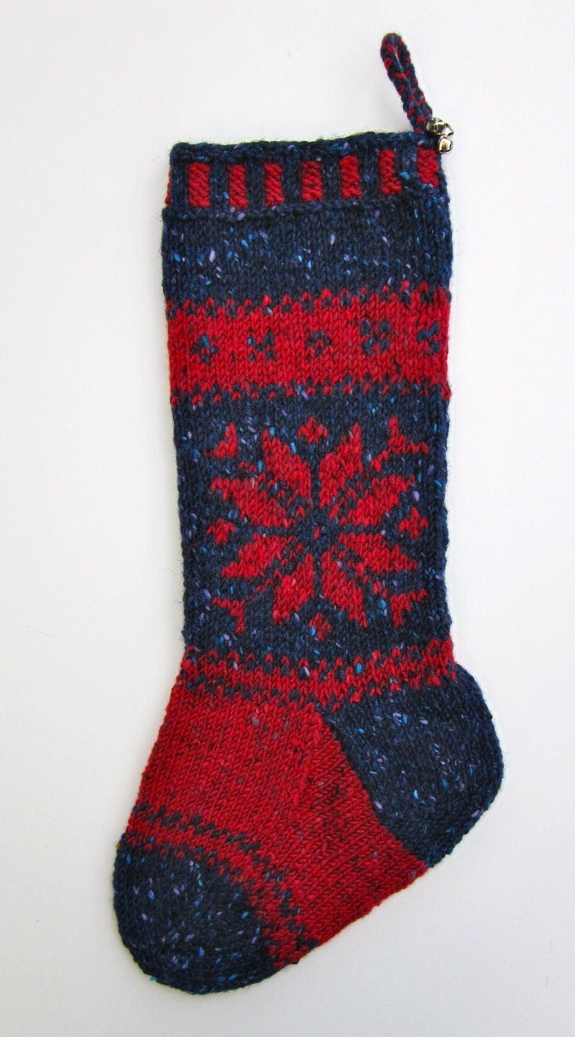 Hand Knit Christmas Stocking