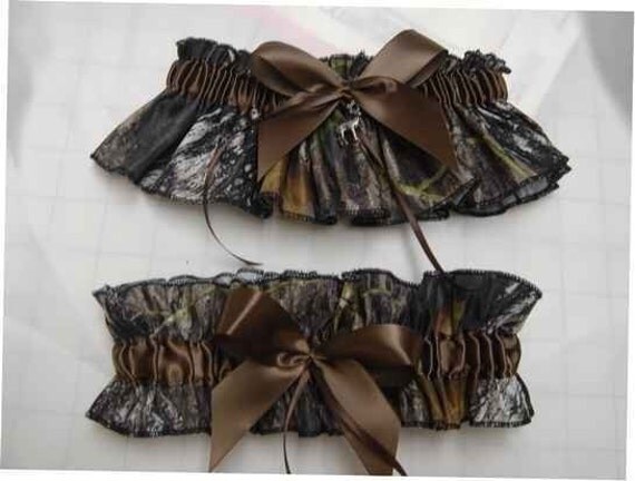 Mossy Oak Breakup Bridal Bride Garter SET Camouflage Wedding All accessories