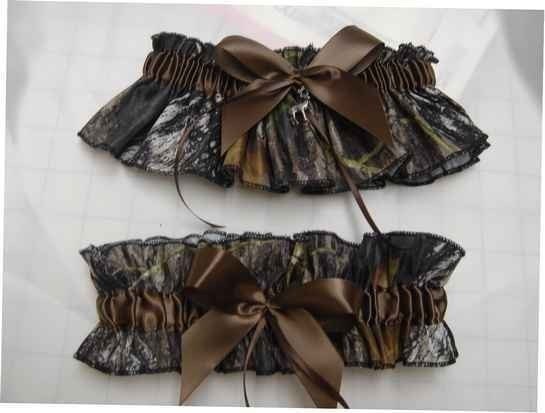 Mossy Oak Breakup Bridal Bride Garter SET Camouflage Wedding All accessories