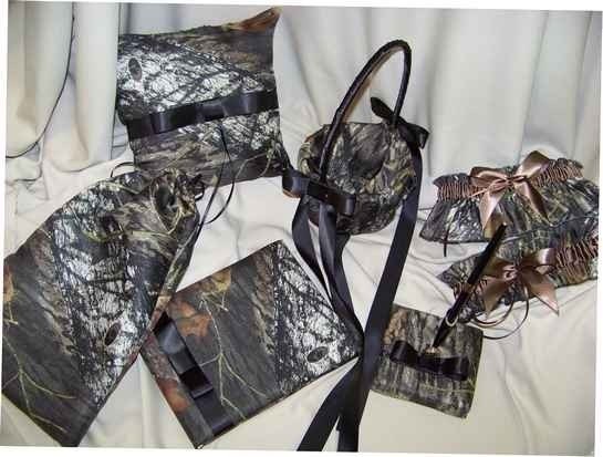 Mossy Oak Breakup Bridal Bride Garter SET Camouflage Wedding All accessories