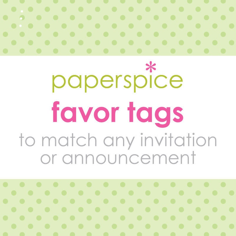 Matching Favor Tags Printable Custom Personalized (Digital File) Il_170x135