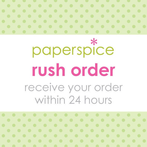 Rush Order Service (Receive your order within 24 hours)