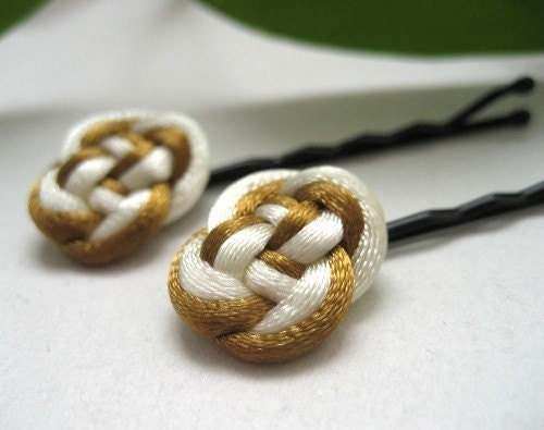 Mixed Bobby Pins - Gold, Cream