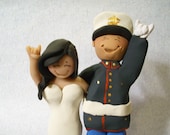 Cake Topper Military Wedding Cake Topper - " I Wanna Rock "