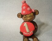 Monkey Birthday Cake Topper