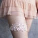 Lace Garter in Pale Pink with Pearls- Limited Edition - Last One