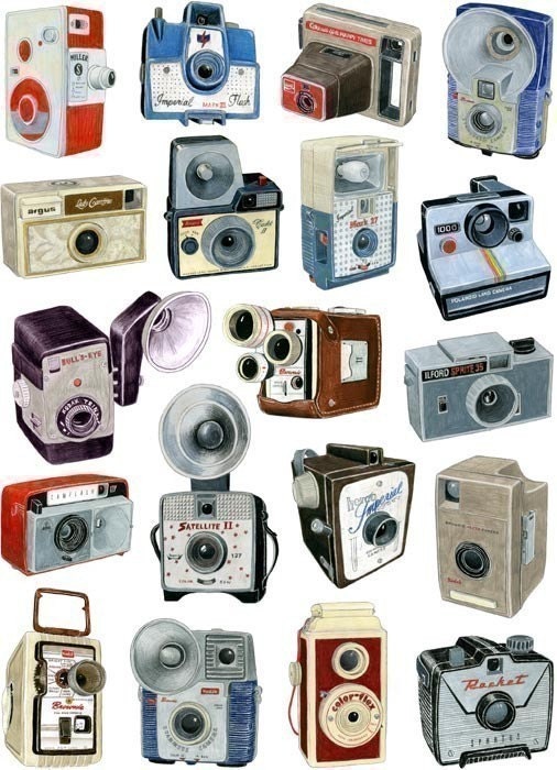 19 CAMERA DRAWINGS - Limited Edition Archival Print