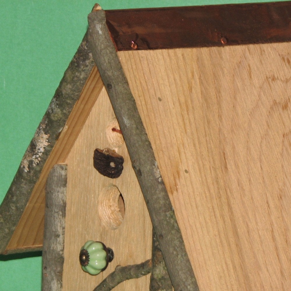 Adirondack Style Cedar Wood Birdhouse