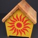 Painted and Stenciled Wren Birdhouse