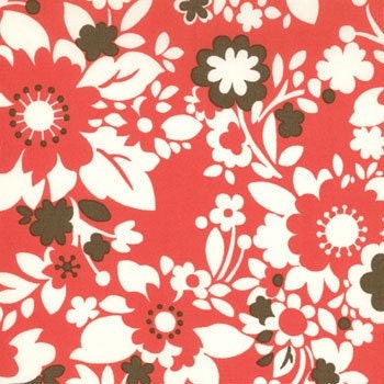 Bandana in Cherry Its a Hoot Fabric by Momo for Moda 32374-12, 1 yard