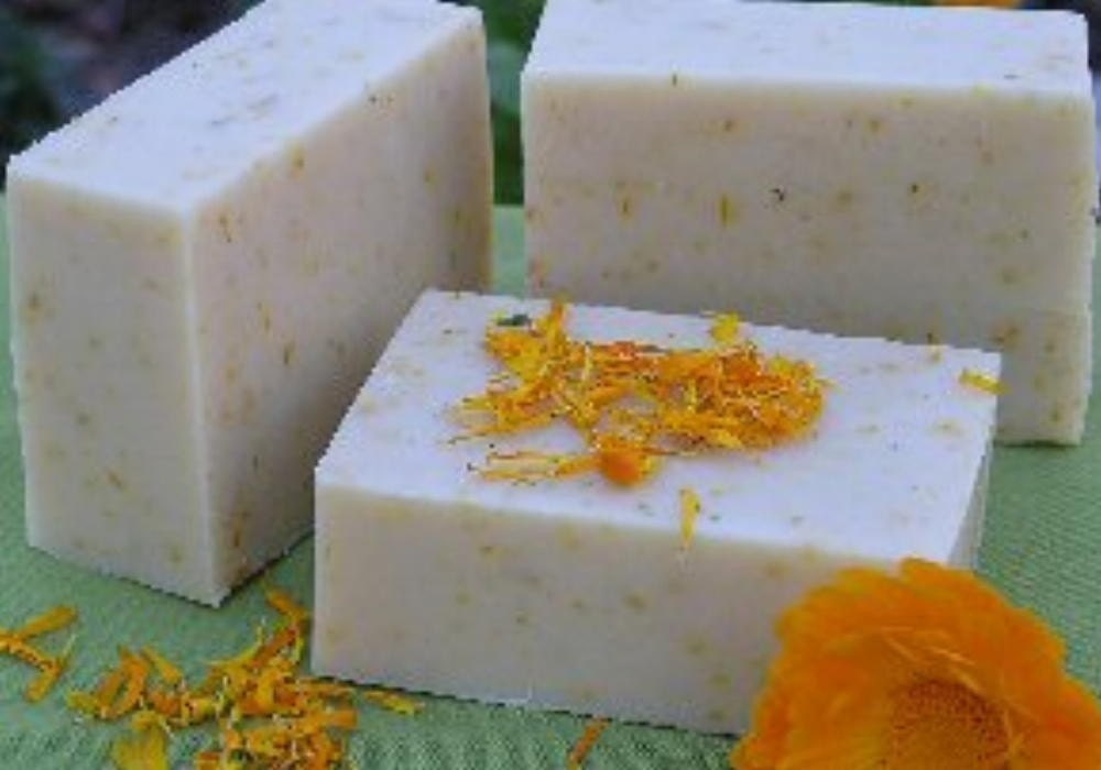 Organic Calendula Blossom Natural Herbal Soap