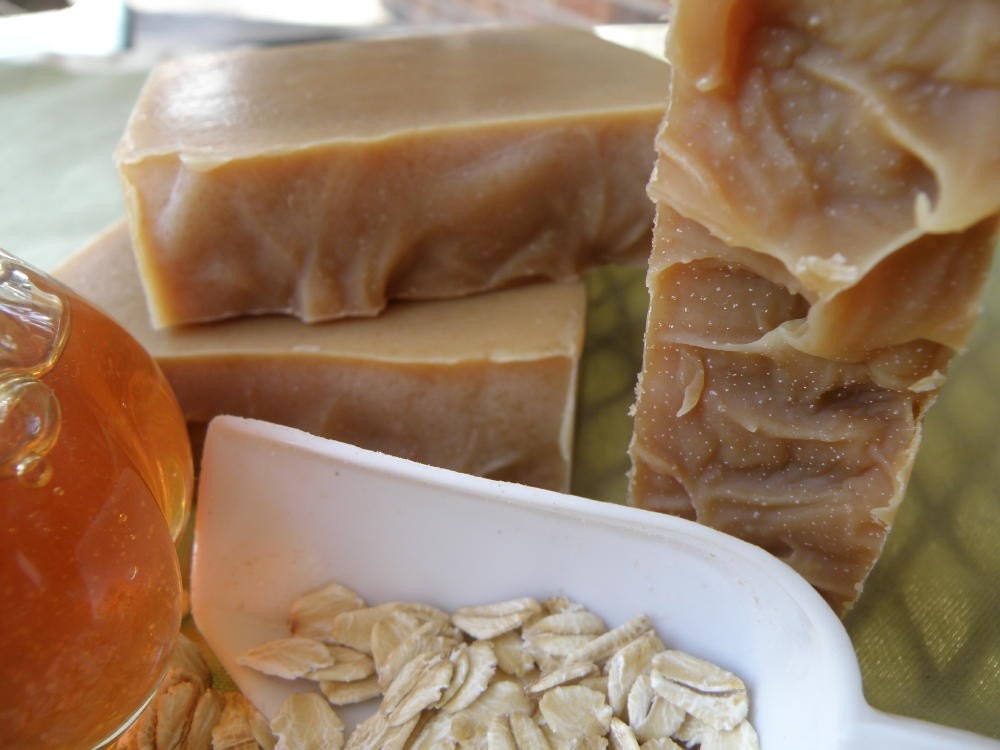Oatmeal, Milk and Honey Natural Herbal Soap