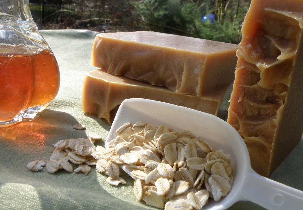 Oatmeal, Milk and Honey Natural Herbal Soap