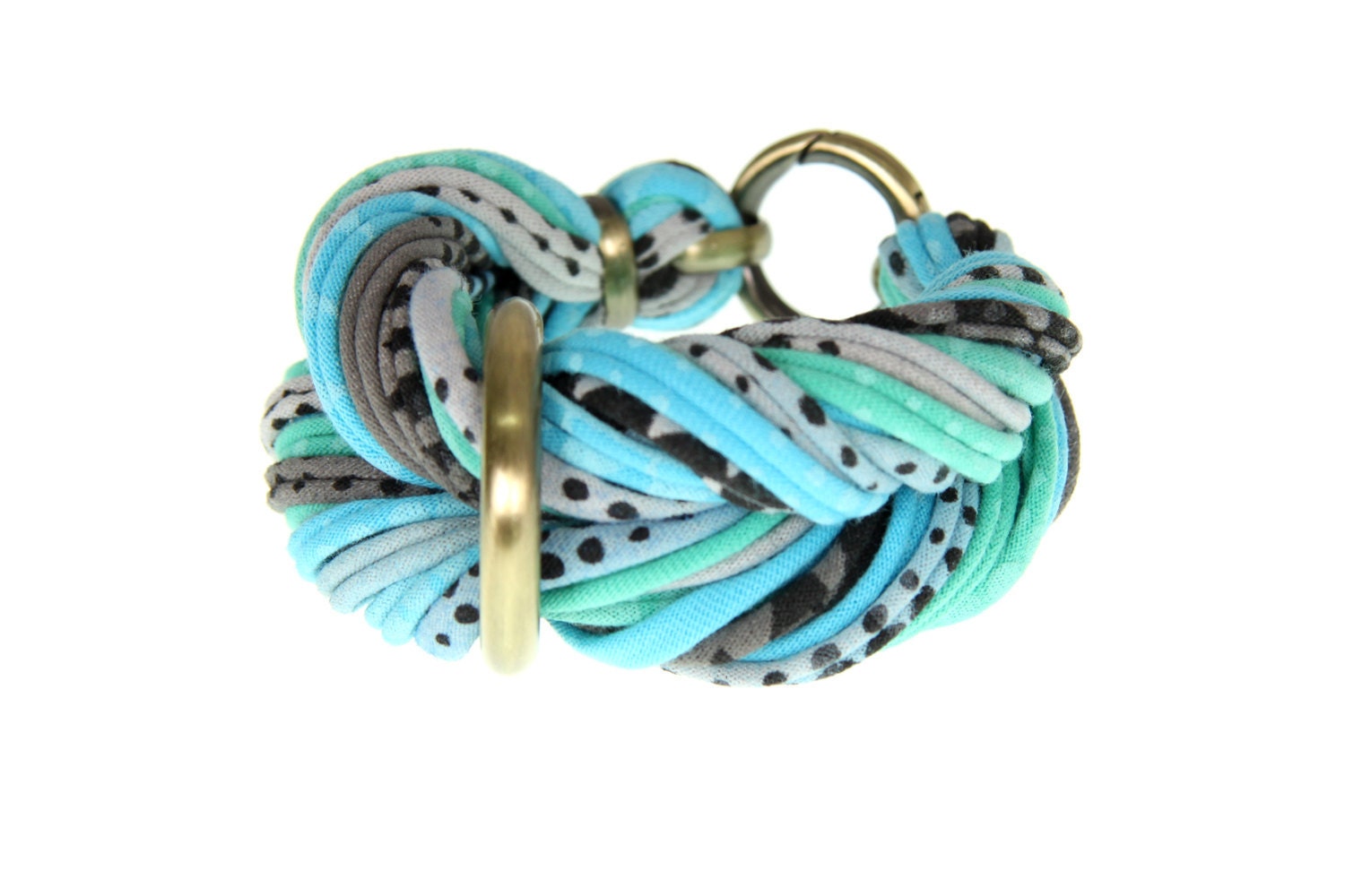 Braided Fabric Knot  Bracelet Chic Jewelry Tribal Bangle Chunky Cuff Friendship Women Boho Stack Bangles Bracelets Mint Blue Grey Black CIJ