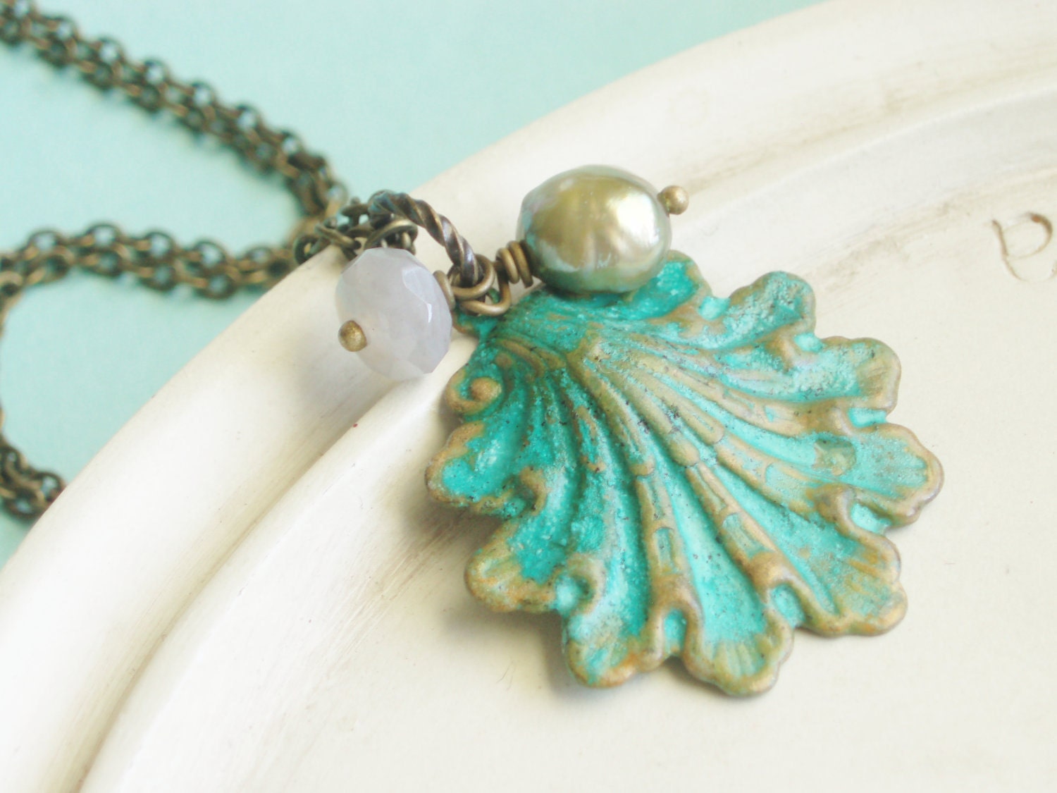 Patina Jewelry - Seashell Necklace