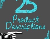 Product Descriptions - SEO Dense Item Description - Relevancy and Keywords for Your Handmade Business xxx