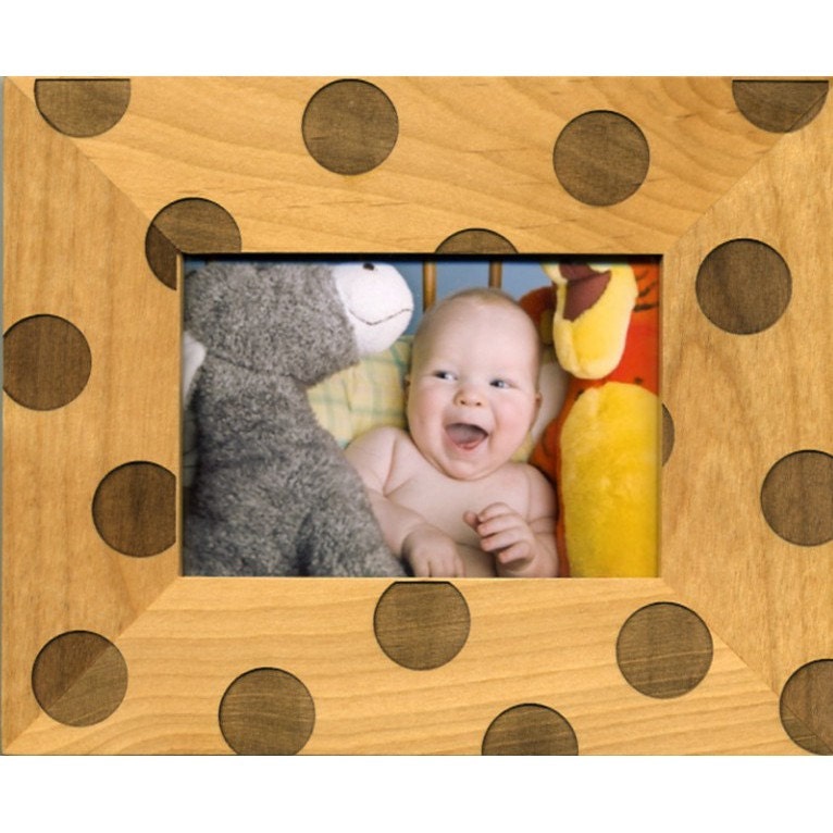 3.5 x 5 Frame with Polka Dots
