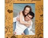 5 x 7 Personalized Frame with Hearts