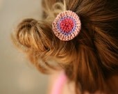 Sweet Clips - Hand Knit - Eco Friendly Hair Clips for Baby - Crochet