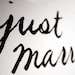 thank you AND just married wedding signs