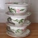 Franciscan ware Desert Rose Tea cups and saucers Set of 3 1970s