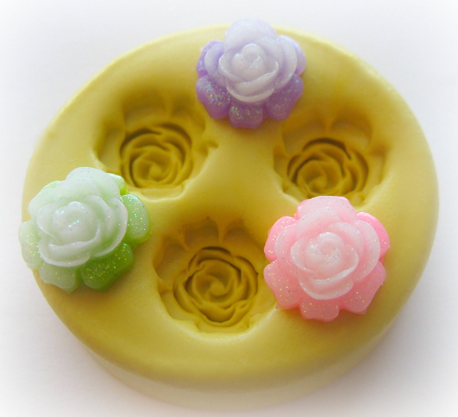 Rose Mold Flower Silicone Flexible Clay Resin Mould