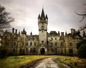 16x24 - Neglected Beauty, Fine Art Print, Abandoned Building, Belgium Architectural, landscape, nature color photography "Chateau Miranda"