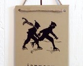 PDF printable 2010 calendar -Vintage Silhouettes