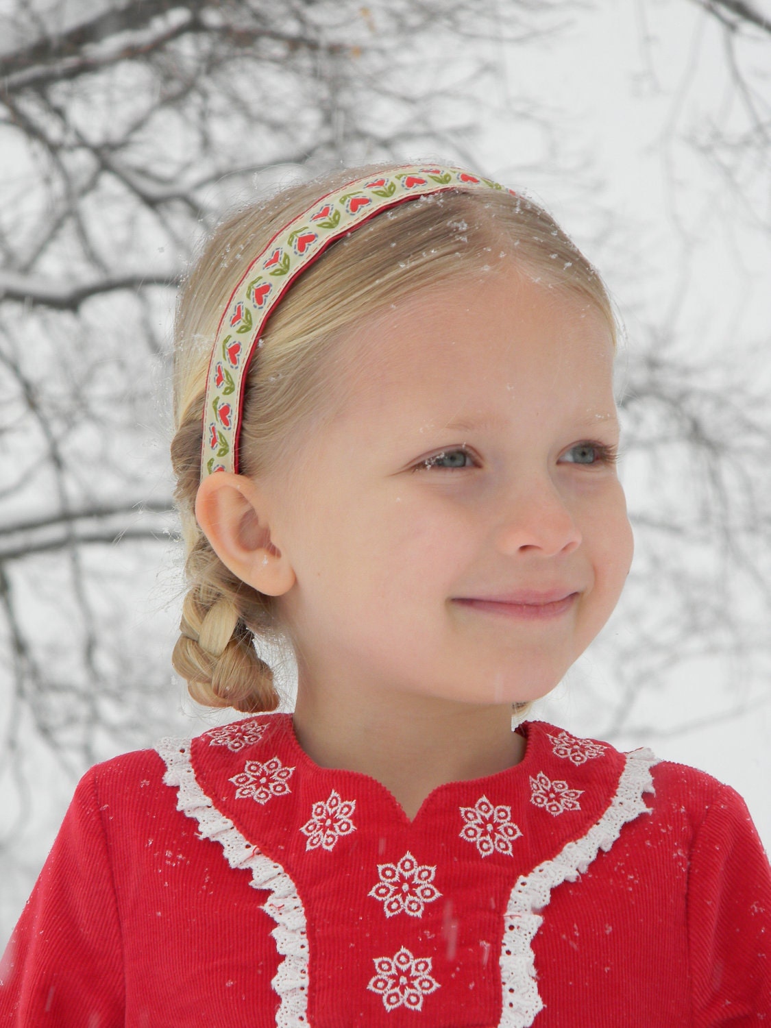 Hearts or Horses Holiday Headband - betsyandmillie