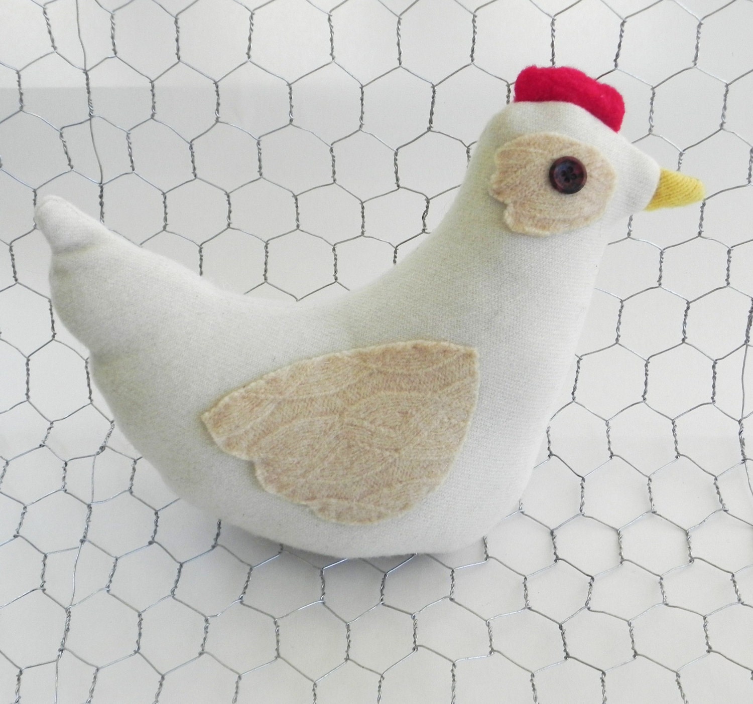 White Wool Farm Hen
