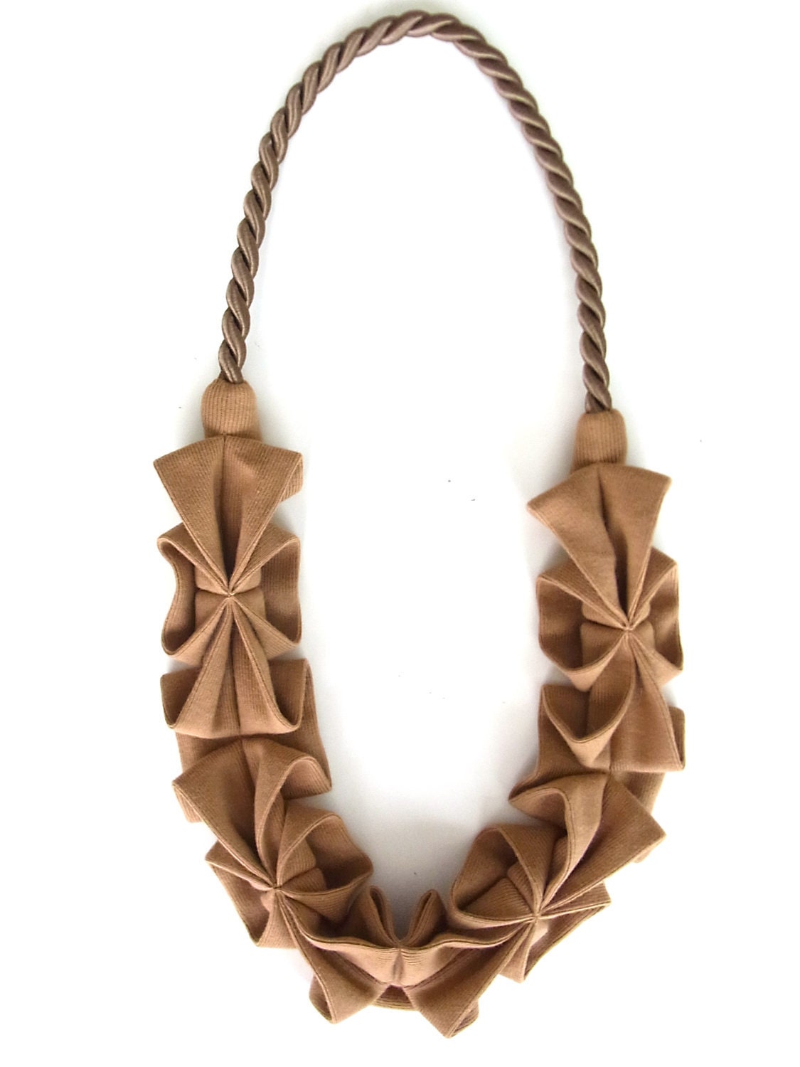 New Color -Origami Hana Rope Necklace - Cinnamon