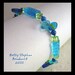 Hummingbird and Flowers bracelet