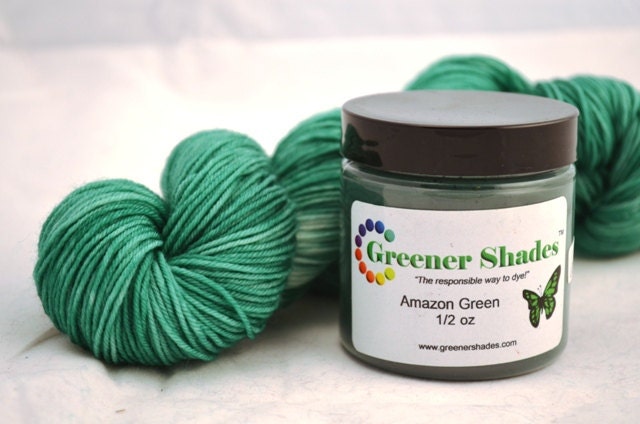 Amazon Green - Greener Shades Dyes - One .5 ounce jar