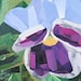 Purple Pansy, 5x7 ORIGINAL COLLAGE ART