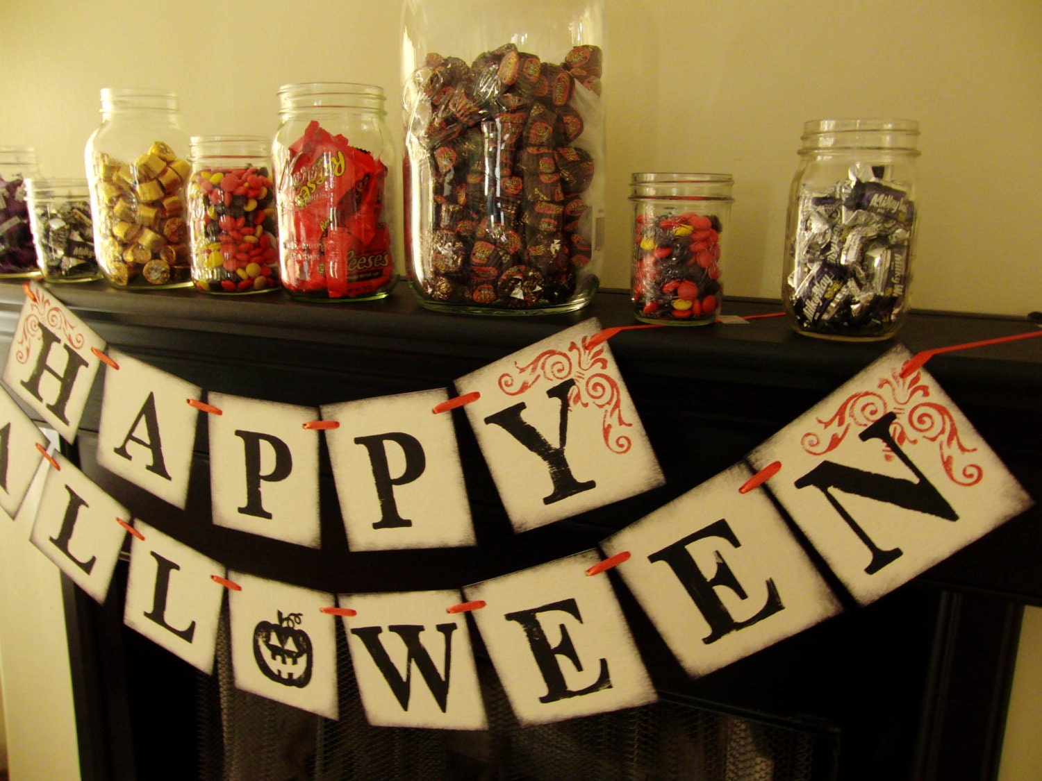 halloween banner decoration, sign, banner, photoprop
